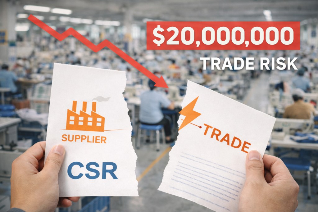 CSR違反、アパレル工場